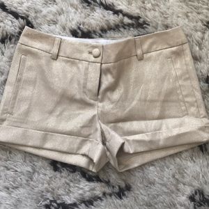 Express Gold Stitch Shorts